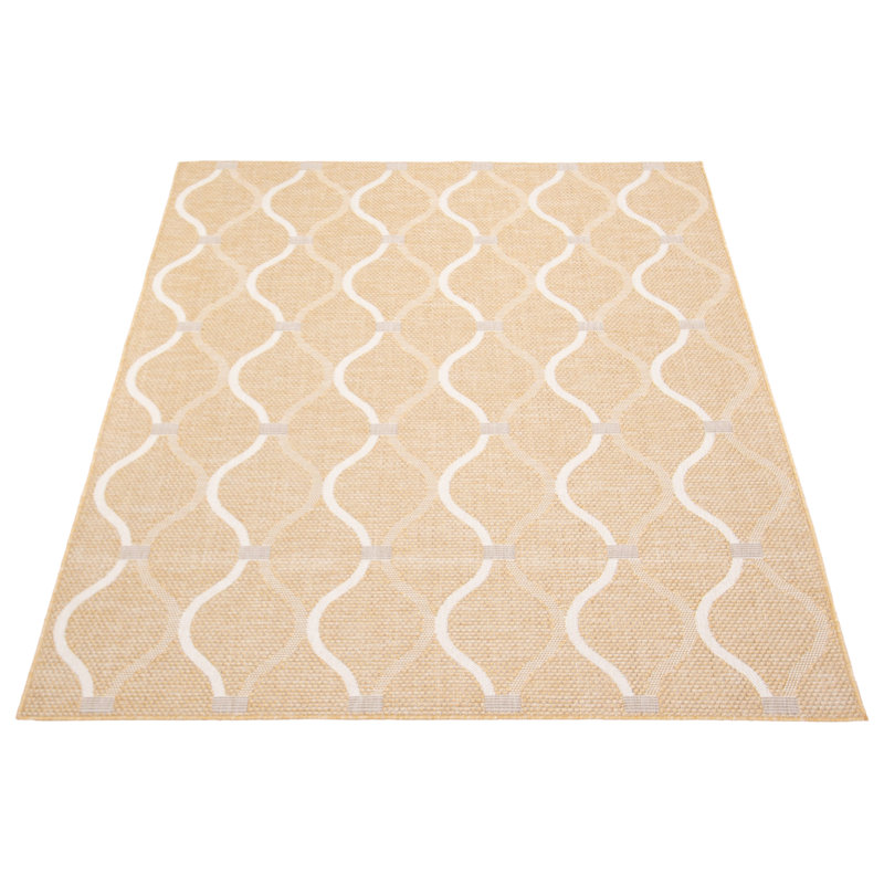 Sylar Geometric Indoor / Outdoor Rug, Rectangle 6'7" x 9'6"