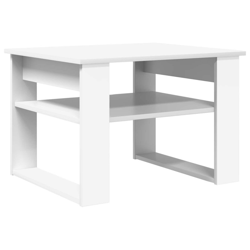 Coffee Table with Storage, White, 44cm. H x 64cm. L x 54cm. W