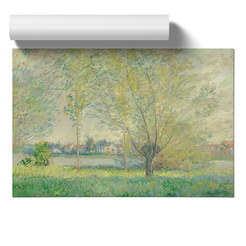 The Willows by Claude Monet - No Frame Painting, 30cm H x 42cm W x 0.1cm D