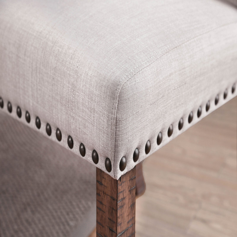 Wilfred Tufted Dining Chair, Ivory