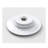 Matte white cover of brass pop-up drainer for stone resin freestanding bathtub