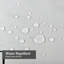 Rideau de douche abstrait vert clair avec 12 crochets-129038992