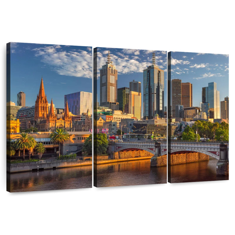 Melbourne In Summer, 20" H x 33" W