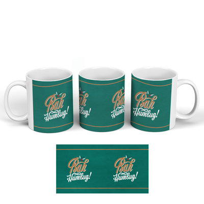 Bah Humbug Green Christmas Ceramic Classic Mug