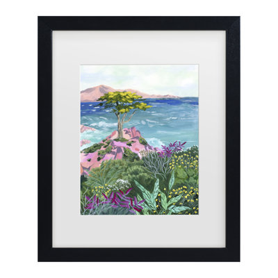 Sarah Gesek  Lone Cypress Matted Framed Art