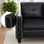 Ensemble de canapé modulaire en cuir 3 pièces avec repose-pieds et rangement-281096925