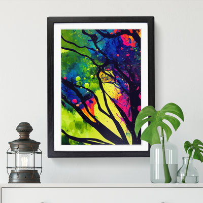 Rain Forest Splatter Vol.3 - Single Picture Frame Painting