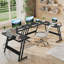 Vanesa 120cm L-Shape Computer Desk Metal Base Corner Gaming Desk Large PC Writing Table-600198817-582713138