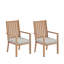 Ensemble de 2 chaises de patio avec coussins