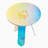Iridescent Acrylic Side Table, Clear Rainbow Acrylic End Table