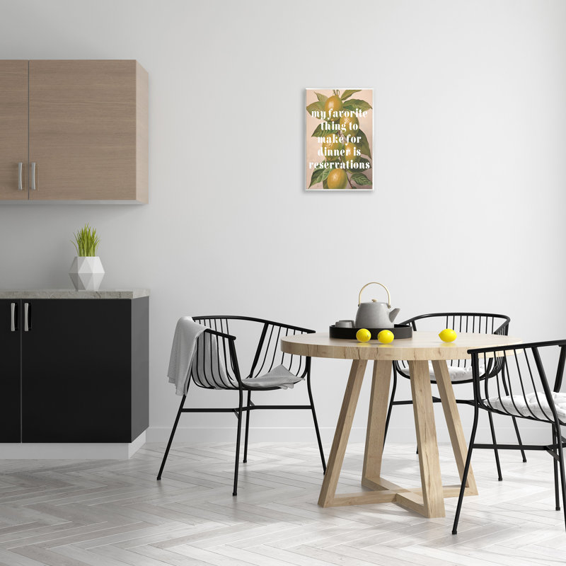 «Drôle de dîner» par Lil 'Rue, H 19 po x l 13 po