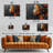 Elegant Decorative Framed MDF Painting, 13.8 x 18.5 x 0.1 inches | 100% MDF with 3 mm Thickness, 100% Pine Wood Frame | UV Printed Artwork for Stylish Home Decor, Perfect for Living Room or Office