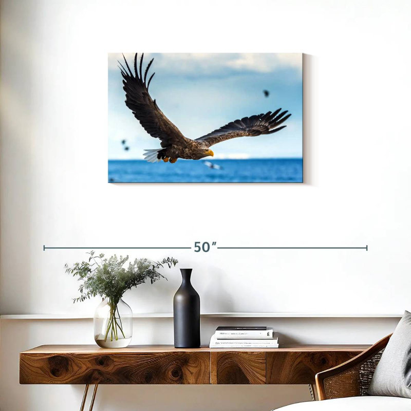 Aigle en vol, H 20 po x l 30 po