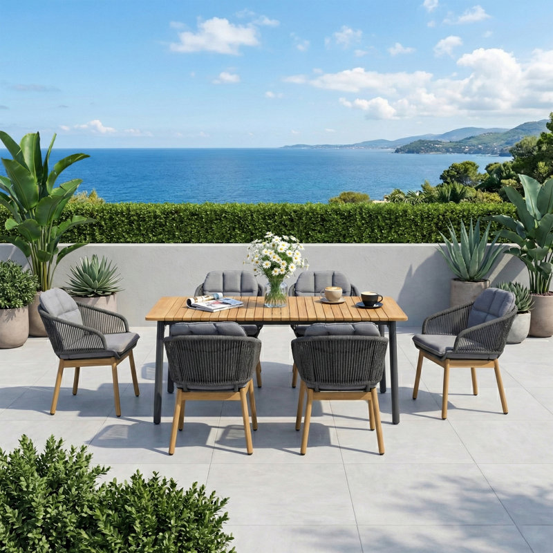 Ensemble repas extérieur pour 6 personnes 70 "Parkview