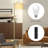 62" Arched Floor Lamp with Remote Control and Bulb Included-1986957865