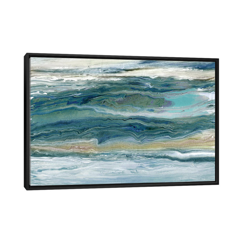 «Wind And Water» par Carol Robinson - cadre flottant, impression sur toile, Pas de tapis, H 18 po x l 26 po x P 1,5 po