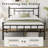 Carrold 42" Platform full bed frame with headboard, Heavy Duty metal bed frame Structure, No Box Spring Needed, No Squeak, Comfortable Beds for Small Families, Perfect for Guest Rooms & Compact Bedrooms-1729366716
