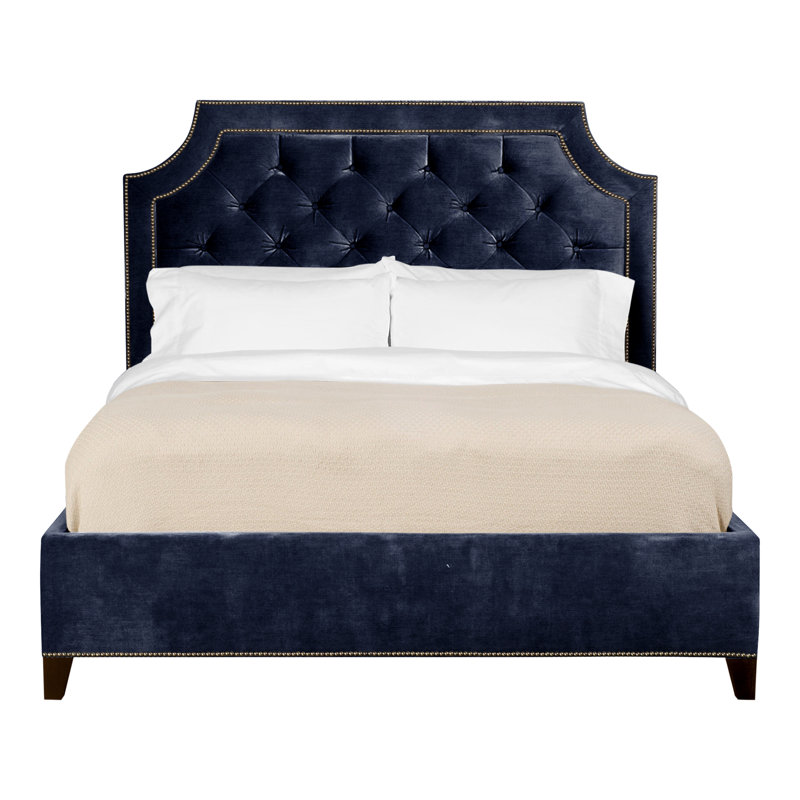 Audrey/Asher Upholstered Bed, Nadia Eclipse, Yes, Havana