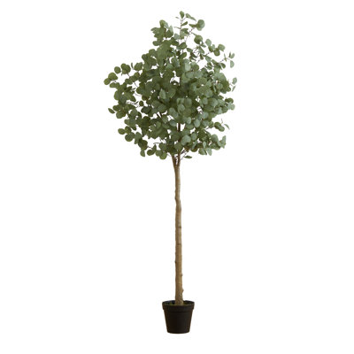 Voss 84'' Faux Eucalyptus Tree in Pot