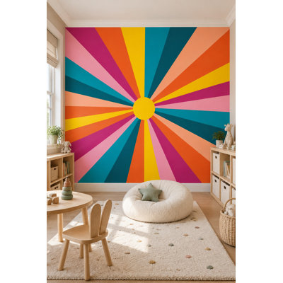 Papier peint Radial Sunburst