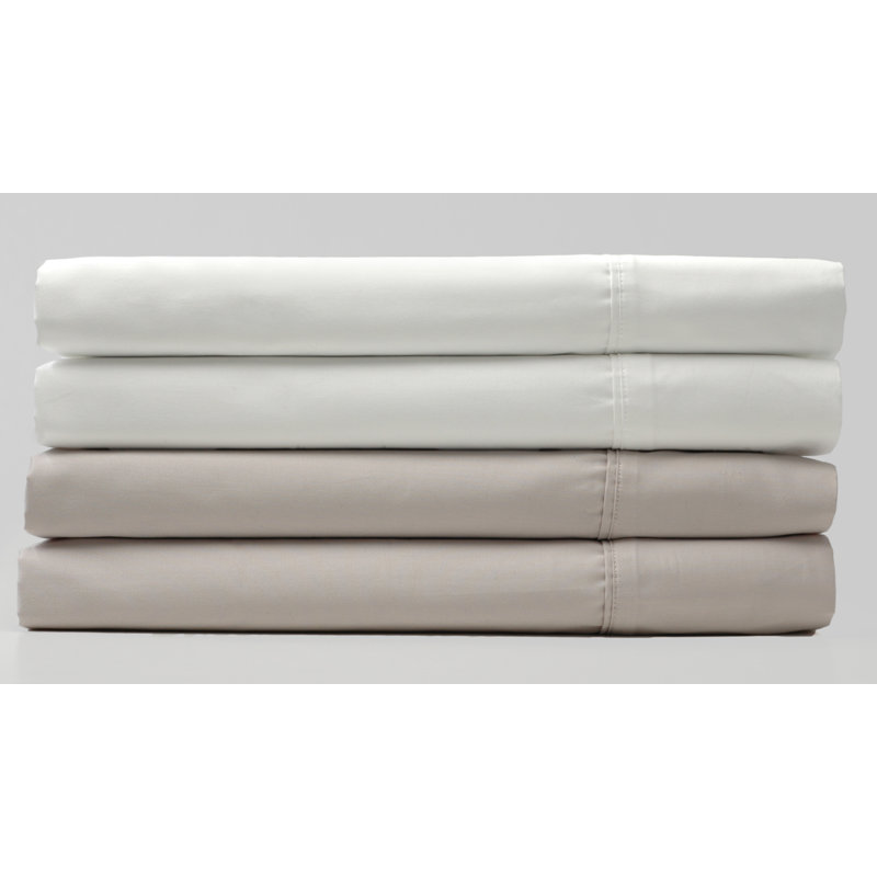 Ensemble de taies d'oreiller standard en coton égyptien 600 fils, Platine