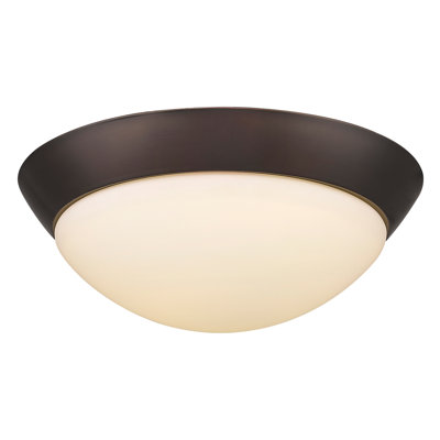 Plafonnier encastré 2 lumières simple à cuves 13 po Viviano