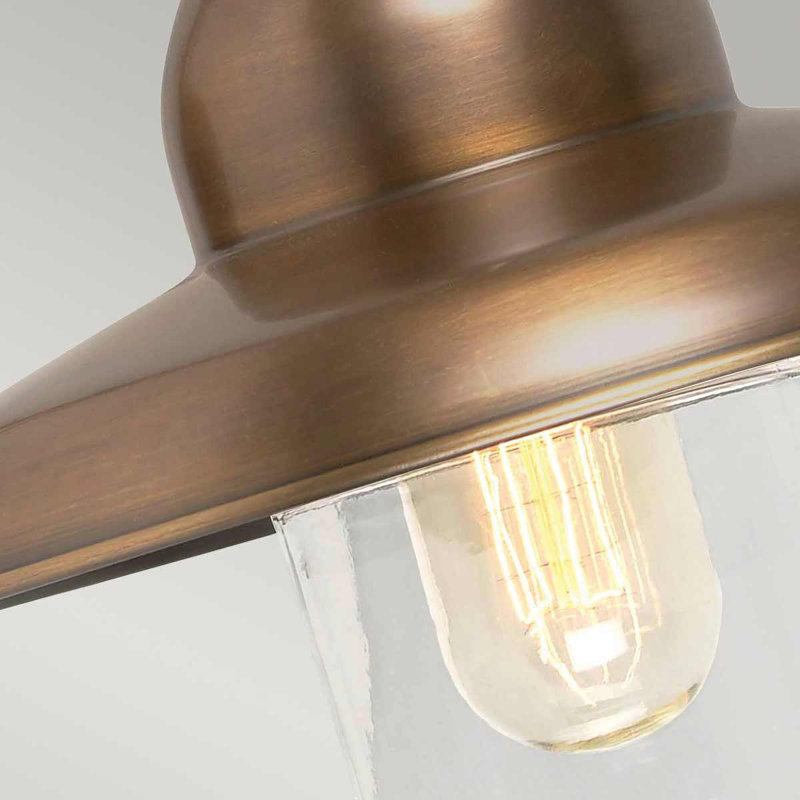 Outdoor Barn Light, Brass