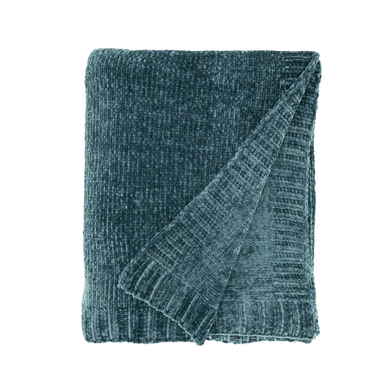 Jeté en tricot Carley Anden, Vert