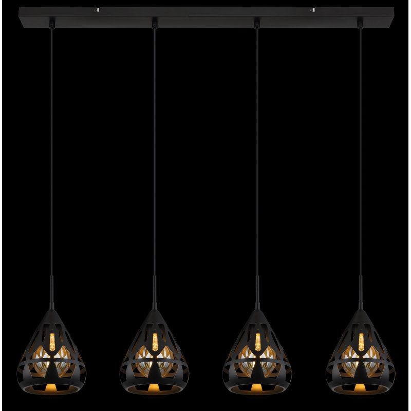 Anngie 4 - Light Matte Black Pendant