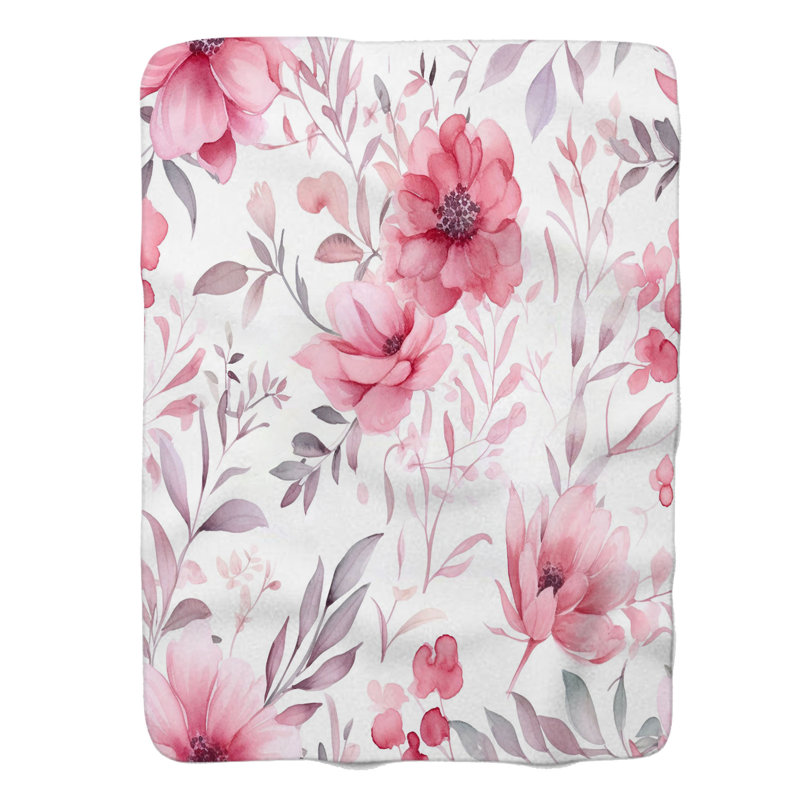Petal Blush - couverture de qualité supérieure 1 pièce, Grand lit