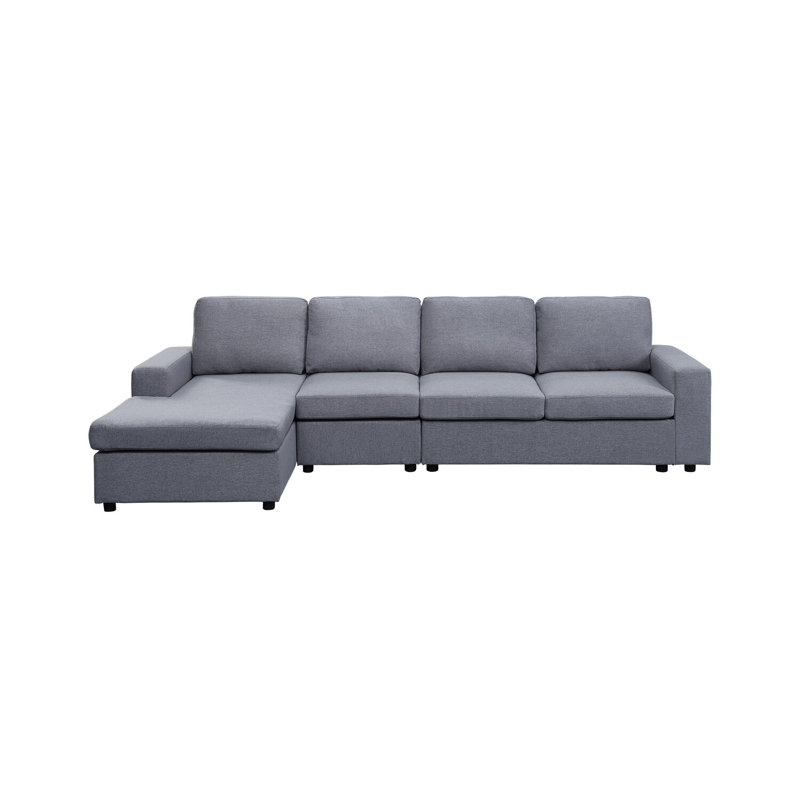 Canapé modulaire à méridienne rembourré