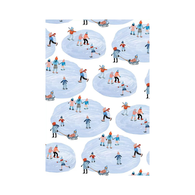 " Snowy Village Collection E " by Melissa Wang Painting Print, 26" H x 18" W x 1.5" D