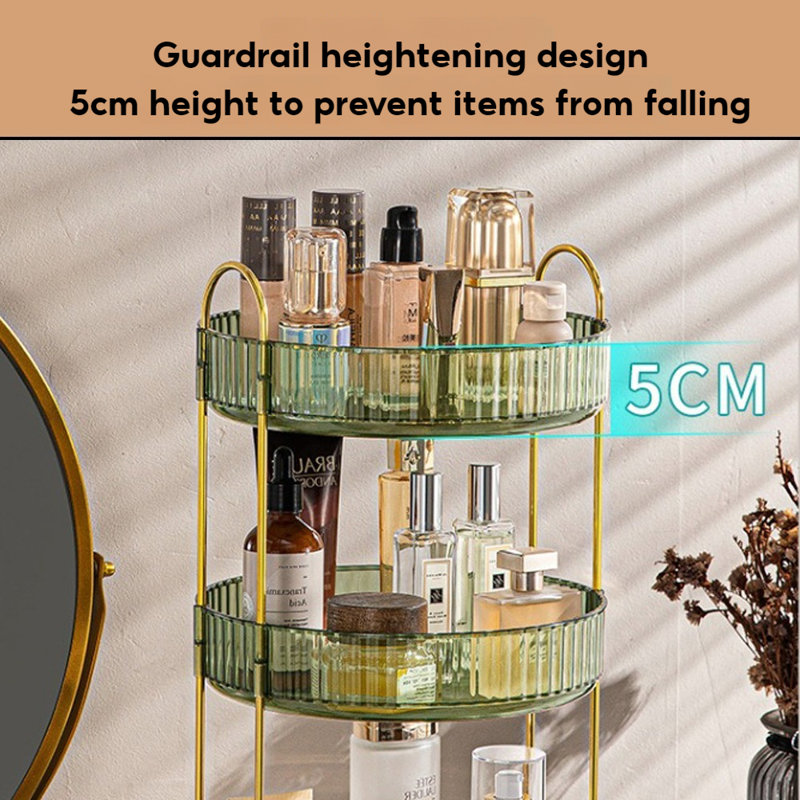 Rangement pour salle de bain 2 niveaux, Vert