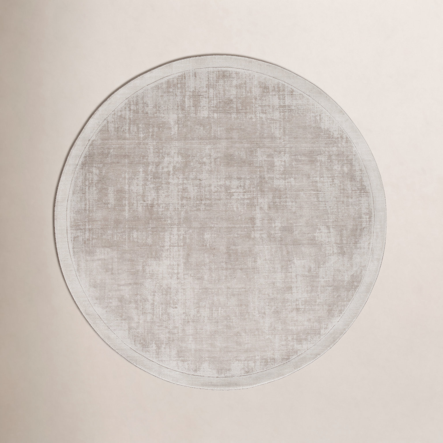 Mckinley Gray Hand-Loomed Rug, Round 3'6"