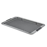 Anolon Advanced Nonstick Bakeware Baking Sheet And Cooling Rack Set, 11-Inch X 17-Inch, Gray
