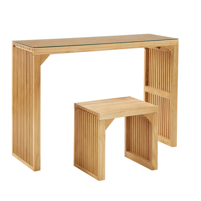 Solid Pine Table And Bench - Enhances Look Of Your Room Indoor In One