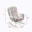 Fauteuil berçant crème blanc Teddy