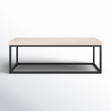 Brayton 52" Rectangular Coffee Table White Wash