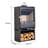 Wood-burning domestic free-standing wood stove