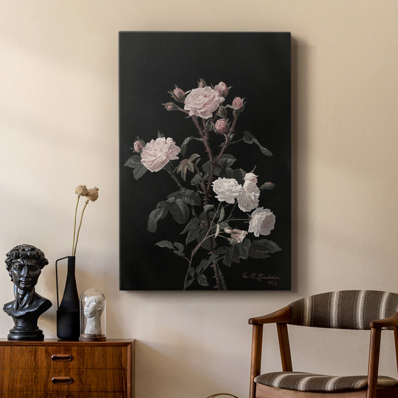 Imprimé floral rétro Lxxxi - galerie Cavas sur mesure, H 18 po x l 12 po