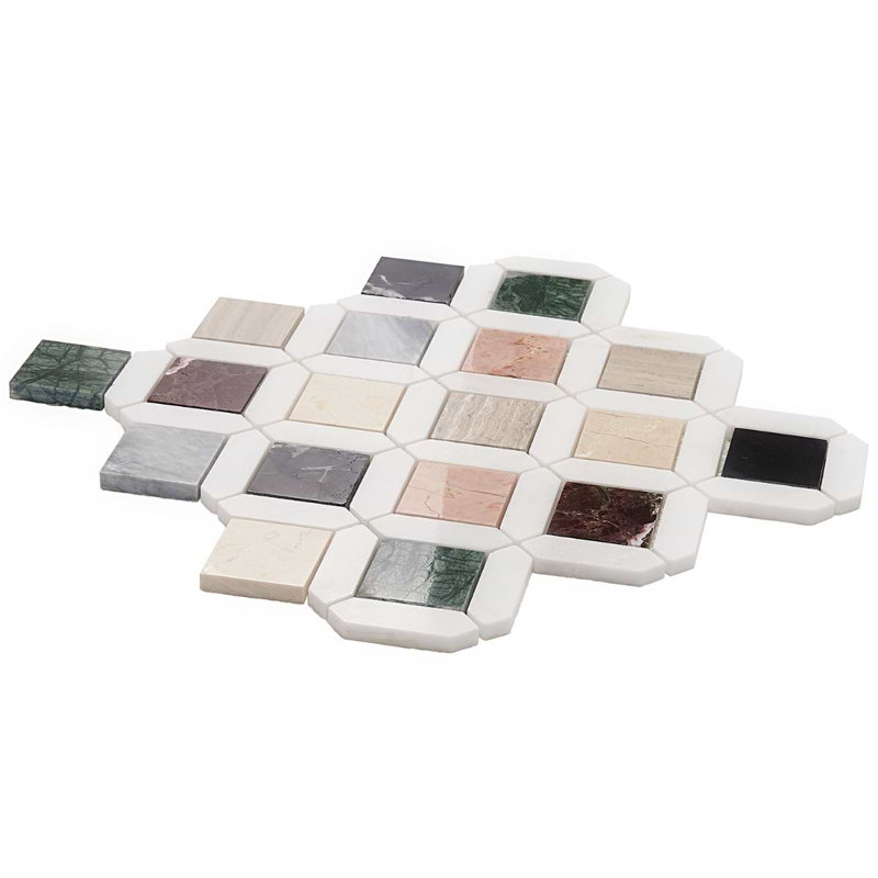 Nola 2x2 Polished Marble Mosaic Tile