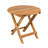 No Installation Required, Foldable And Adjustable Outdoor Acacia Wood Side Table