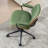 Upholstered Swivel  Office Chair with Adjustable Back-1159014974