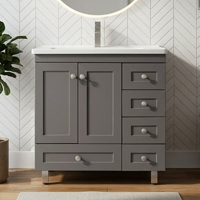 Ensemble de meuble-lavabo simple 24 po Ebony