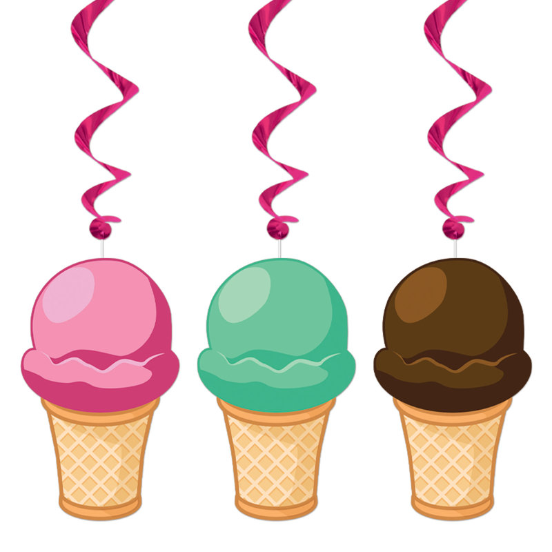 Tourbillons de crème glacée
