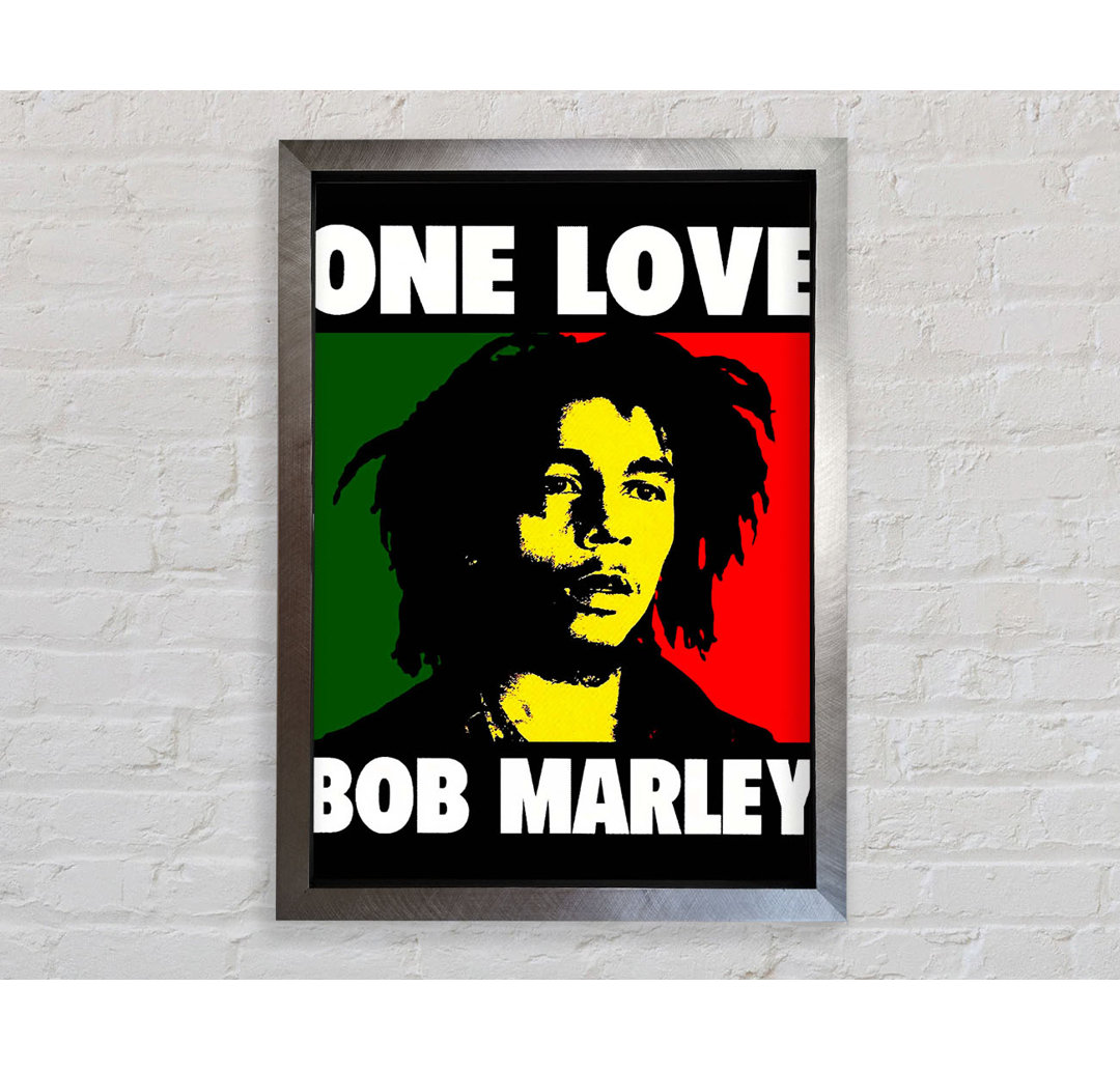 Bob Marley One Love - Einzelne Bilderrahmen Kunstdrucke