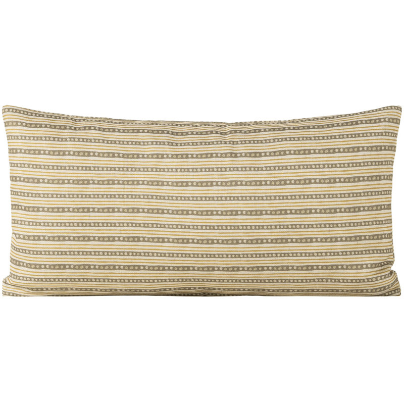 Oreiller en plumes Skywalk, Polyester, Rectangle H 12 po x l 21 po, Herbe rayée