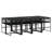 Rectangular 9 - Piece 8 - Person 220Cm L Outdoor Table Set