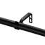 Ensemble de tringle à rideaux télescopique simple 3/4 po sphère noir mat-804440723