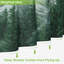 Ensemble de rideau de douche Misty Forest avec crochets - Rideau de salle de bain en polyester imperméable avec motif boisé naturel, ourlet lesté pour plus d'intimité-461744595-461744622